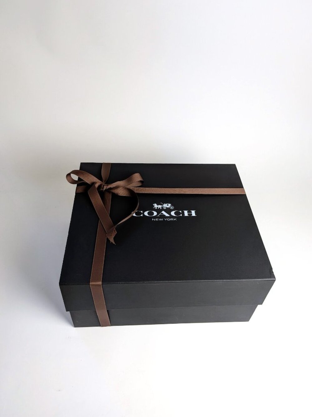 Rare Extra Deep Coach Gift Box | Deep Rigid Storage Box w/ Tissue, Sticker & Ri
